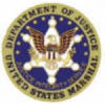 UNITED STATES MARSHAL PIN DEPARTMENT OF JUSTICE PIN ROUND LOGO PIN